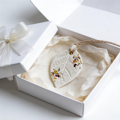 Rustic Decor | Ceramic Diffuser Pendant | Botanical Charm Accent