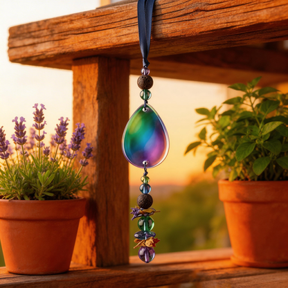 Energy Charm | Crystal Aroma Pendant | Aurora Dream Beauty
