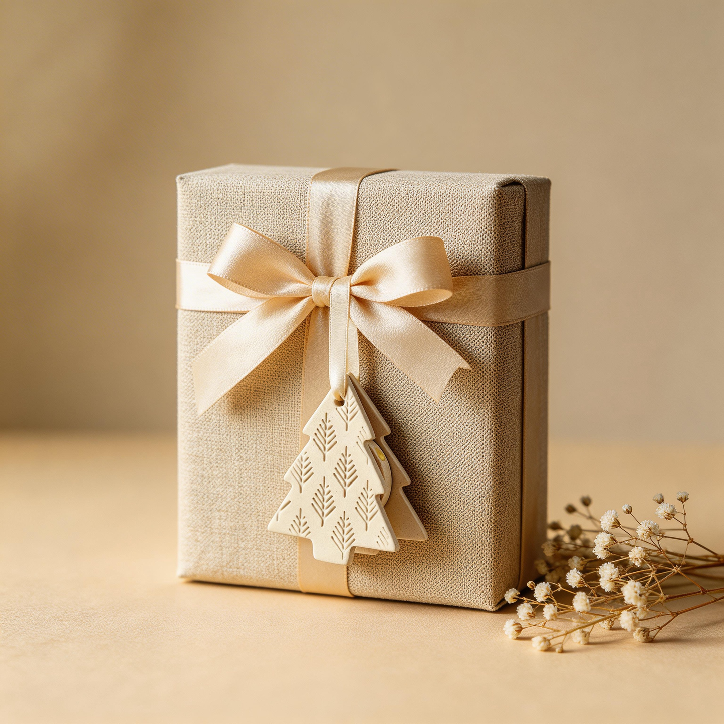 Holiday Favorite | Ceramic Aroma Pendant | Minimal Pine Charm