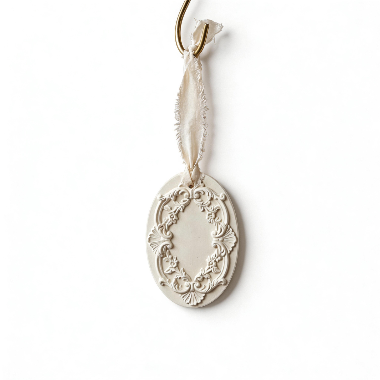 Elegant Favorite | Ceramic Aroma Pendant | Vintage Floral Charm