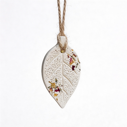 Rustic Decor | Ceramic Diffuser Pendant | Botanical Charm Accent