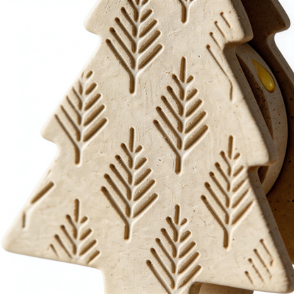 Holiday Favorite | Ceramic Aroma Pendant | Minimal Pine Charm